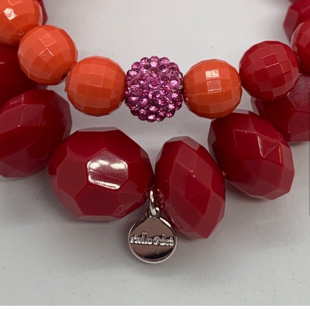 NWT • STELLA & DOT • Poppy Set of 2 Bracelet Gift Set - Picture 4 of 16